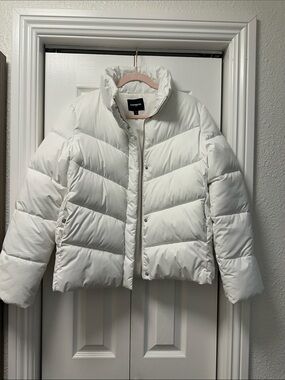 Express White Puffer Jacket